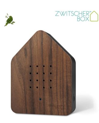 Relaxound Zwitscherbox beweginssensor met vogelgeluiden - Hout - Walnoot zwart